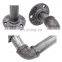 Side Outlet Pipe Elbow 1/2 3/4 Inch Industrial Malleable Cast Iron Pipe Fitting Elbow For Building Tables Shelving Custom Furnit