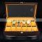 OEM High End Top Glasses 12 Digits Wooden Watch Display Box Storage Watch Wood