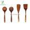 Wooden cutlery sets Kitchen Utensil Set 4 Cooking Utensils Spatula Spoons for Cooking Nonstick Cookware,Handmade by Natural Teak