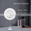 LED Bathroom Wall Mounted Mirror With Suction Cup 360 Rotating Cosmetic Mirror