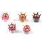 ABS plastic Diamond Crown tire cap valve, high quality sealing diamond crown car tire valve stem caps