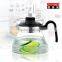 Glass tea pot and coffee pot ,water bottle, be safe to heat over fire