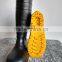 pvc safety rain boots for industry with steel toe and steel plat