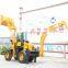 great wheel backhoe loader