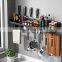 Hot Selling Multifunctional Knife Rest Aluminum Wall Shelf Kitchen Products Kitchen Storage Rack
