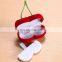 velvet Cherry Jewelry Earrings Ring Box Wedding Ring Box for Earrings Necklace Bracelet Display Gift Box