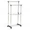 Double-pole removable simple hangers, telescopic drying racks, floor clothes rack