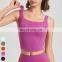 High Quality Quick Dry Waist Up Sport Top Gym Fitness Integrated Bra Women Backless Yoga Tank Top Shockproof Sports Bra