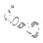 For Yutong bus ZK6125 ZK6126 bus spare parts  3552-00734 bus chassis parts brake lining