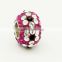 925 sterling silver core paved rhinestone ball beads for charms bracelet