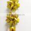 2" Gold PP/Velvet Star Ribbon BowS,Fancy Flower,Garland Bow for Festive Christmas Easter party holiday decoration or celebration