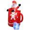Inflatable snow globe with Inflatable santa claus – Perfect for Xmas Decor