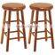 Wood 24-Inch Swivel Bar Stools, Dark Espresso Finish, Set of 2
