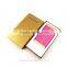 Customizing LOGO portable charger 6000mah leather power bank