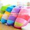 Latest Design Rainbow Color Warm Cotton Slippers Fashion Slippers