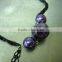 METAL CHAIN LONG CHEST LENGTH NECKLACE, PLASTIC BEADS