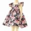 2016 New arrival summer boutique children dress wholesale flower new model girl dress for frock design kid dress (ulik-GD124)