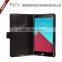 High quality back stand leather mobile phone case for LG G4,magnetic closure wallet cover for LG G4