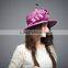 100% purple sinamay church hats