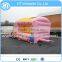 2016 Inflatable Moonwalk Bounce House For Kids , Pink Inflatable Princess Bouncer Slide