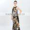 Summer Fashion Sleeveless Printed Simple Long Dress