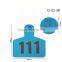 Plastic TPU ear tag with metal Neil male tag WJ402-BF