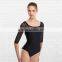 3/4 sleeves adult mesh ballet leotards sexy ballet leotard women BL573