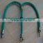 Aluminum wire rope edge buckle connectors for armed rope