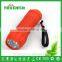 Promotion colorful super mini torch 9 LEDs flashlight with rubber coating for outdoor hiking use 3* AAA battary mini 9 leds lamp