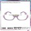 Color combination and silver pins decoration eyeglasses