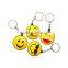 factory wholesale emoji face shape rubber creative gifts PVC souvenir custom keychain
