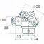 Alumina waterproof thermocouple head with terminal head