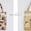 jacquard tapestry woven canvas shopping carrier , shopping bag