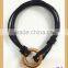 multi strands black genuine leather bracelets with different colors of copper closure for women