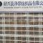 white color 100% polyester big checks design warp Knit net mesh fabric for curtain and garment from China