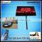 Wireless remote control Digital Placard P5-24x72 with printed logo 1/2/ 3 lines message LED placard sign display