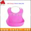 Alibaba New Products 100% Silicone Baby Safe Material Waterproof Soft Silicone Bib Hanger Bib Cock Clips