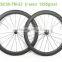 50mmx23mm carbon tubular bicycle wheelset with EDCO Aptera Straight pull hub and Sapim cx-ray 20H/24H