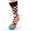 Knee high printed color custom socks wholesale for men