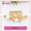 Hot sell delicate multicolor butterfly flower lady crystal hair claws,cute hair claws,metal long hair claw