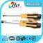 Steel Flat Slotted Screw Driver,stainless steel screw driver with rubber handle