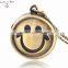 Smile pocket watch necklace for kids