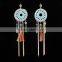 Pair of Organic Hand Makeing Dreamcatcher Shape Earring With Vine Cirle Diameter 1.3"