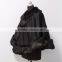 Top quality cashmere cape with rabbit fur trim