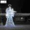 Hot sale lighted angel outdoor christmas decorations with nice design led light plastic christmas angel