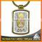 Best selling Europe religious/royals printing decorative metal keychain factory