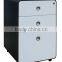 Mordern Style 3 Drawer Metallic Filing Cabinet With Lock Office Furniture