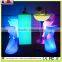 LED Lighting Colorful bar beer cooler plastic led wedding ice buckets