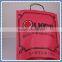 Cheap price low cost kraft paper bag flexo red printed with twisted patch handle