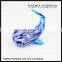 Home Decoration Glass Whale Vivid Animal Figurines